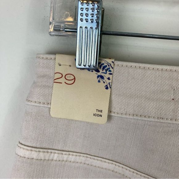 ANTHROPOLOGIE denim | Pilcro The Icon Flare Jeans | Ivory Beige | size 29 | NWT - Picture 8 of 11